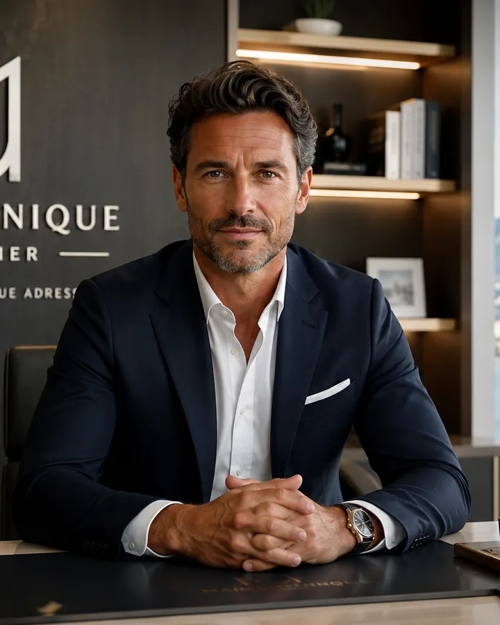 Fabien Montanera, founder and director of the Avelis Realty agency in Menton